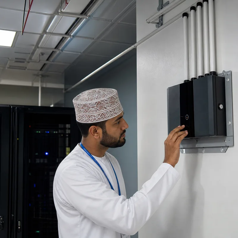 Air aspiration smoke detection testing for early warning systems in Oman