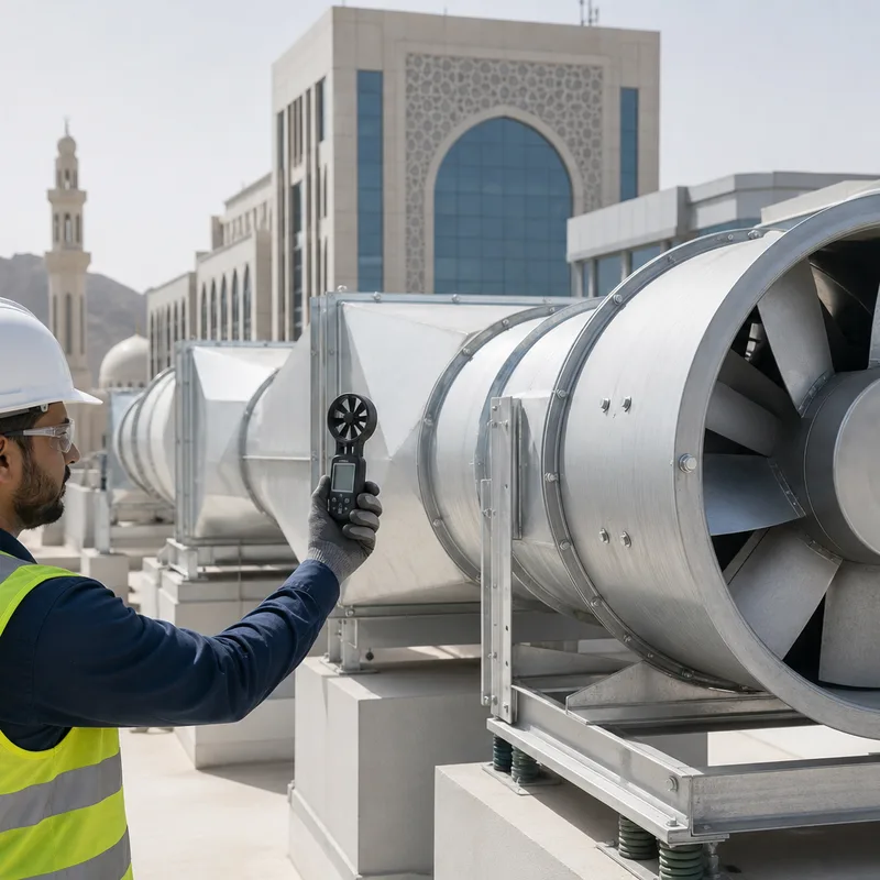 Smoke control system testing and verification for fire compliance in Oman