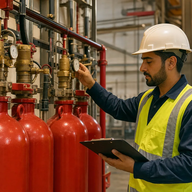 Special hazard fire systems inspection for regulatory compliance in Oman