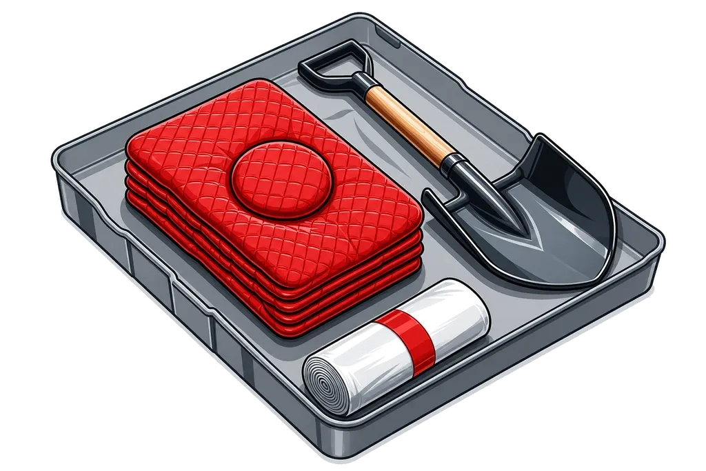 Original emergency spill kit product photo — fire safety equipment in Oman by Al Ali Trading